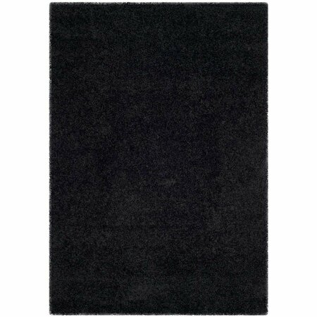 SAFAVIEH Laguna Shag Medium Rectangle Rug, Black - 6 ft. - 7 in. x 9 ft. - 6 in. SGL303L-7